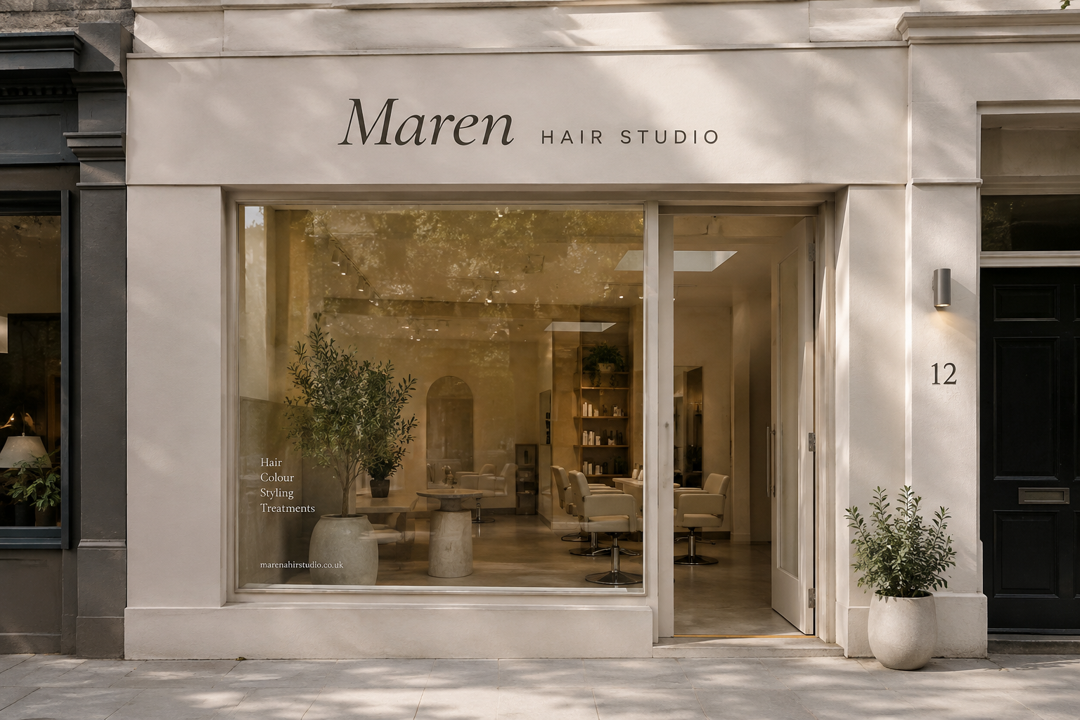 Maren Hair Studio shopfront